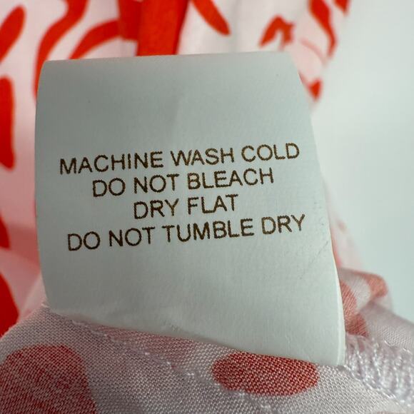 NWT North Shore Figwood Wild Tunic Top One Size White Orange Animal Print Dolman - Picture 8 of 9